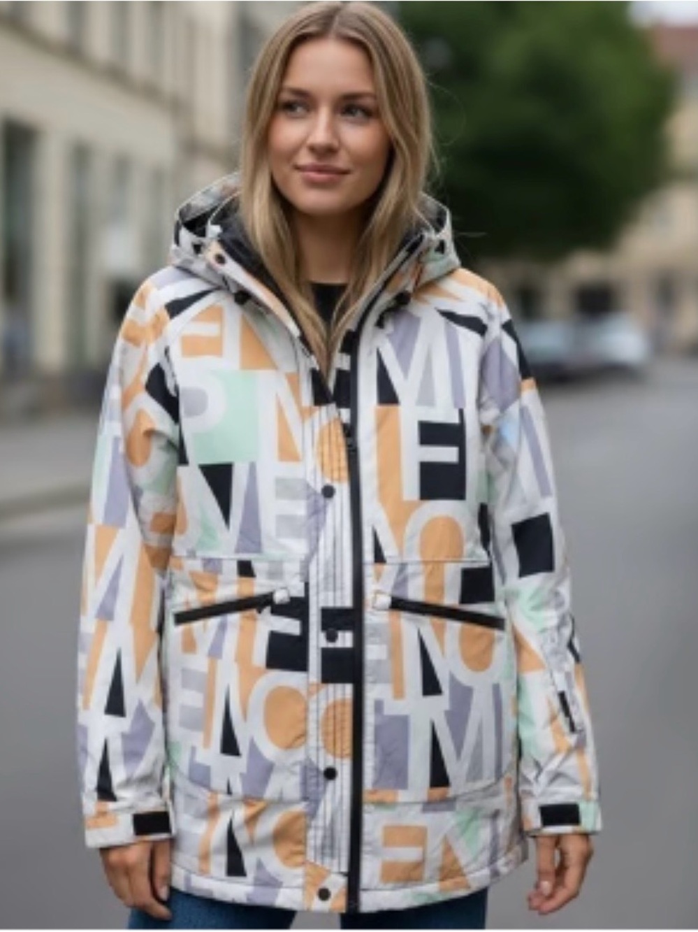 FP Movement Singin' In The Rain Packable Jacket, Sunshine Daydream, M, NWT